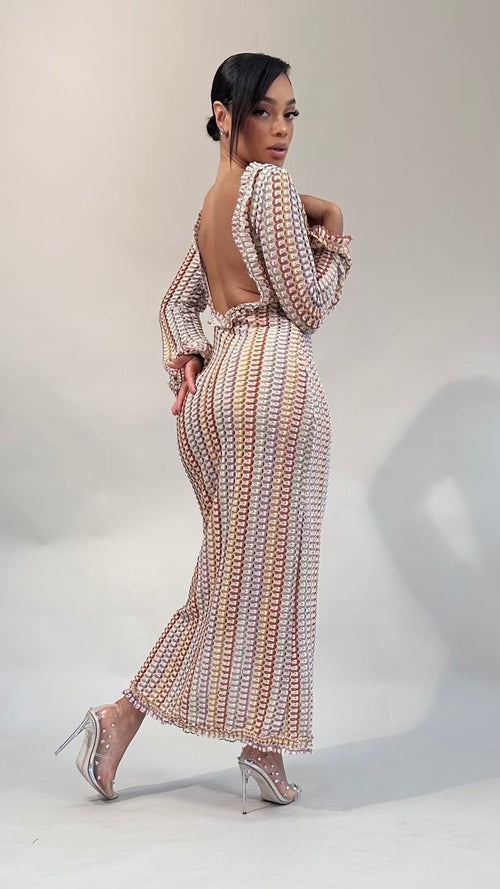 Goa Crochet Long Dress