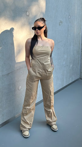 Simi One Shoulder Slinky Jumpsuit