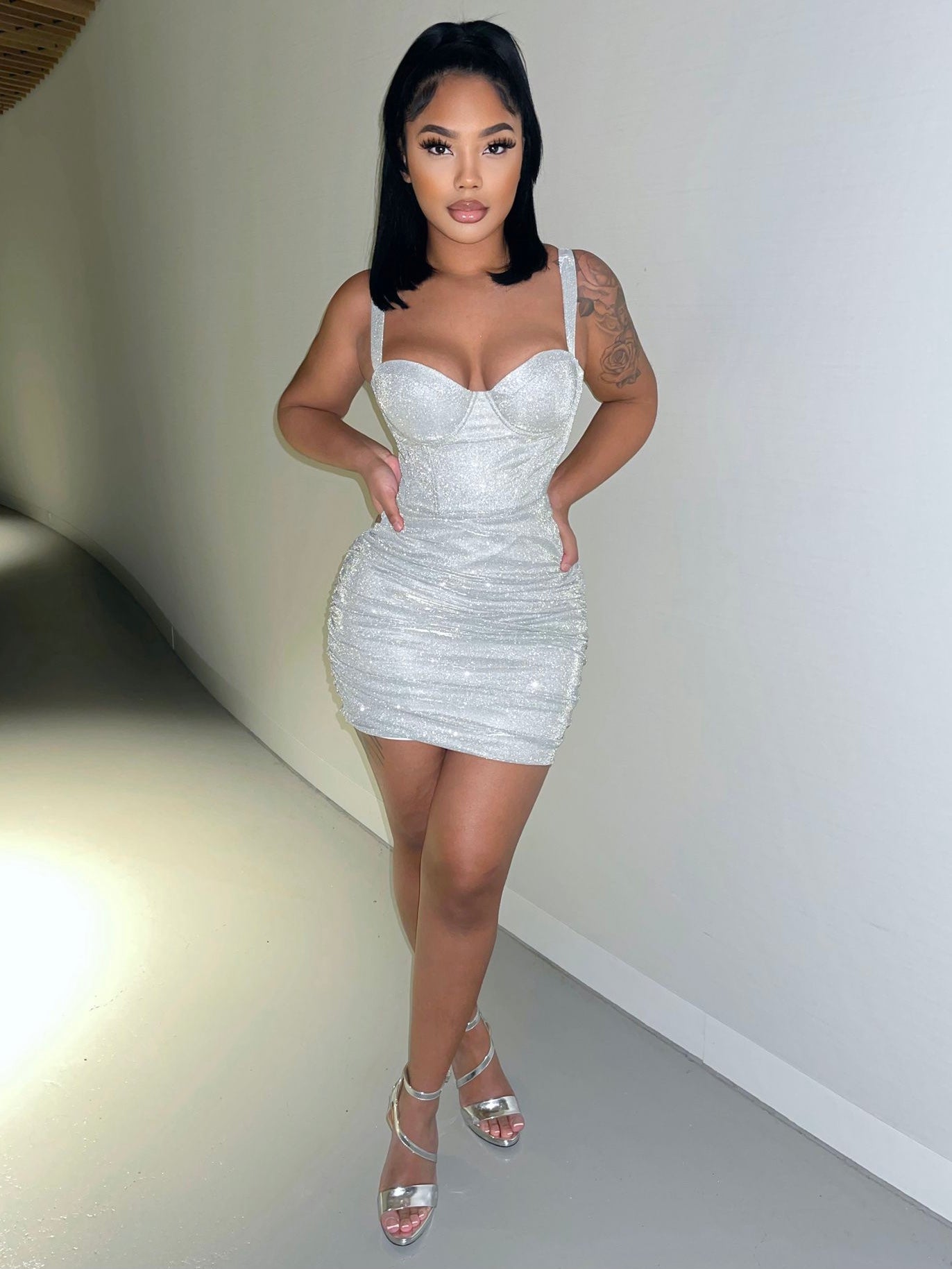 Holidate Sparkle Corset Dress