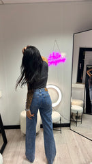 Sidney Wide Leg Ripped Knee Jeans