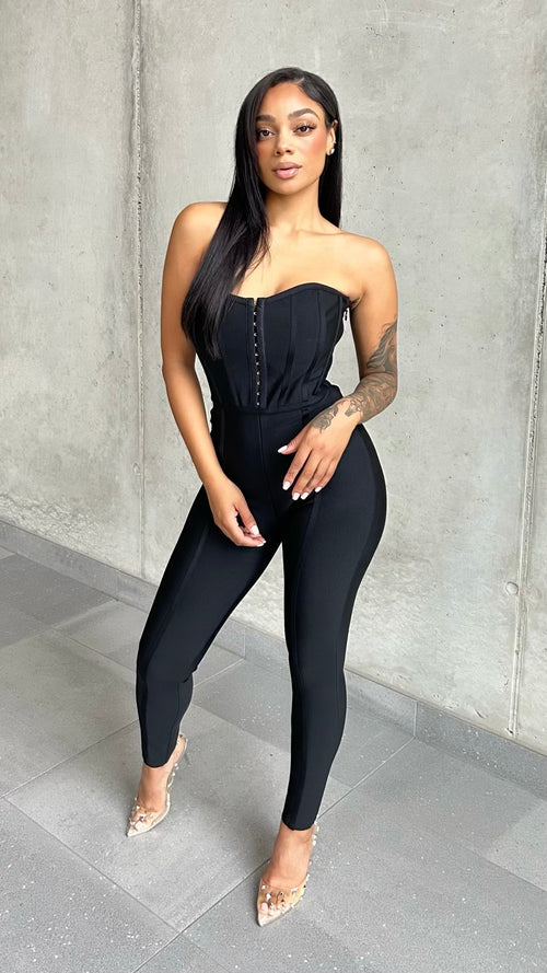 Shape Strapless Bandage Jumpsuit