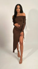 Gaia Slinky Side Ruched Dress