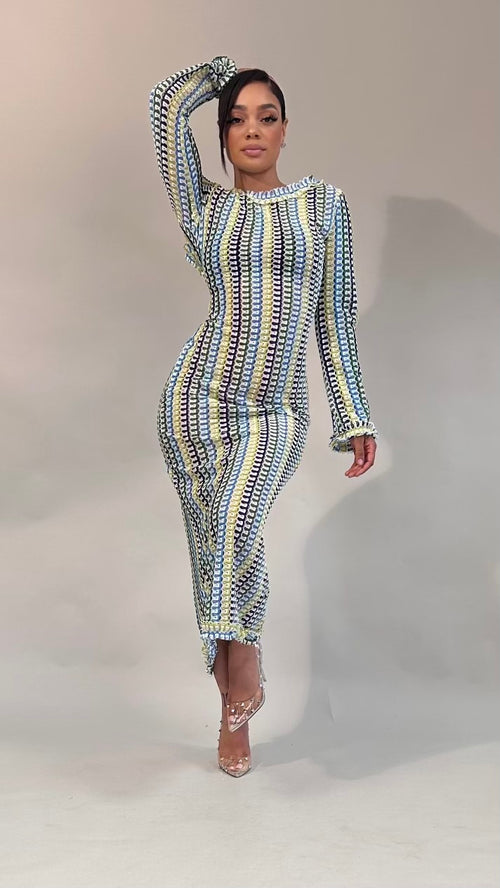 Goa Crochet Long Dress