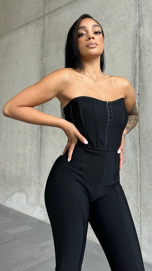 Shape Strapless Bandage Jumpsuit