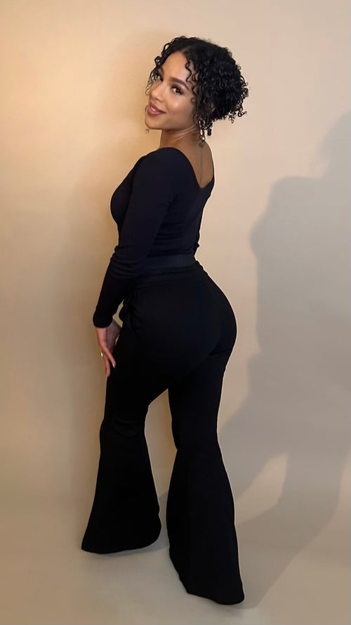 Black Shape Seamless Bodysuit