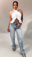 Crossover Halter Top