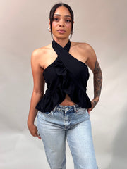 Crossover Halter Top
