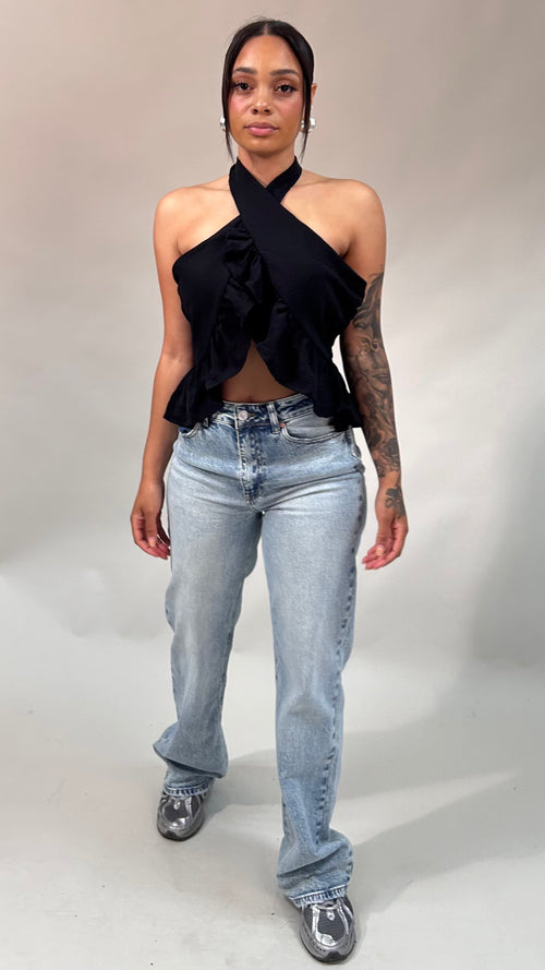 Crossover Halter Top
