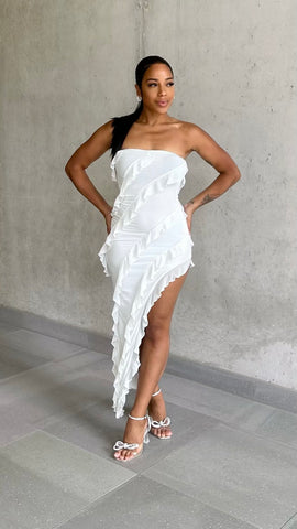 Nara Draped Slinky Dress