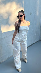 Loose Fit Cargo Jumpsuit