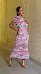 Zig Zag ColorFul Maxi Dress