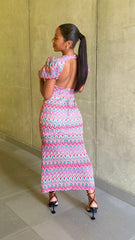 Zig Zag ColorFul Maxi Dress