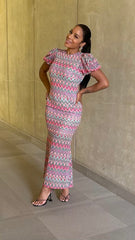 Zig Zag ColorFul Maxi Dress