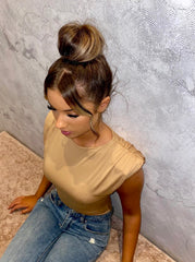 Lorna Shoulder Pads Bodysuit