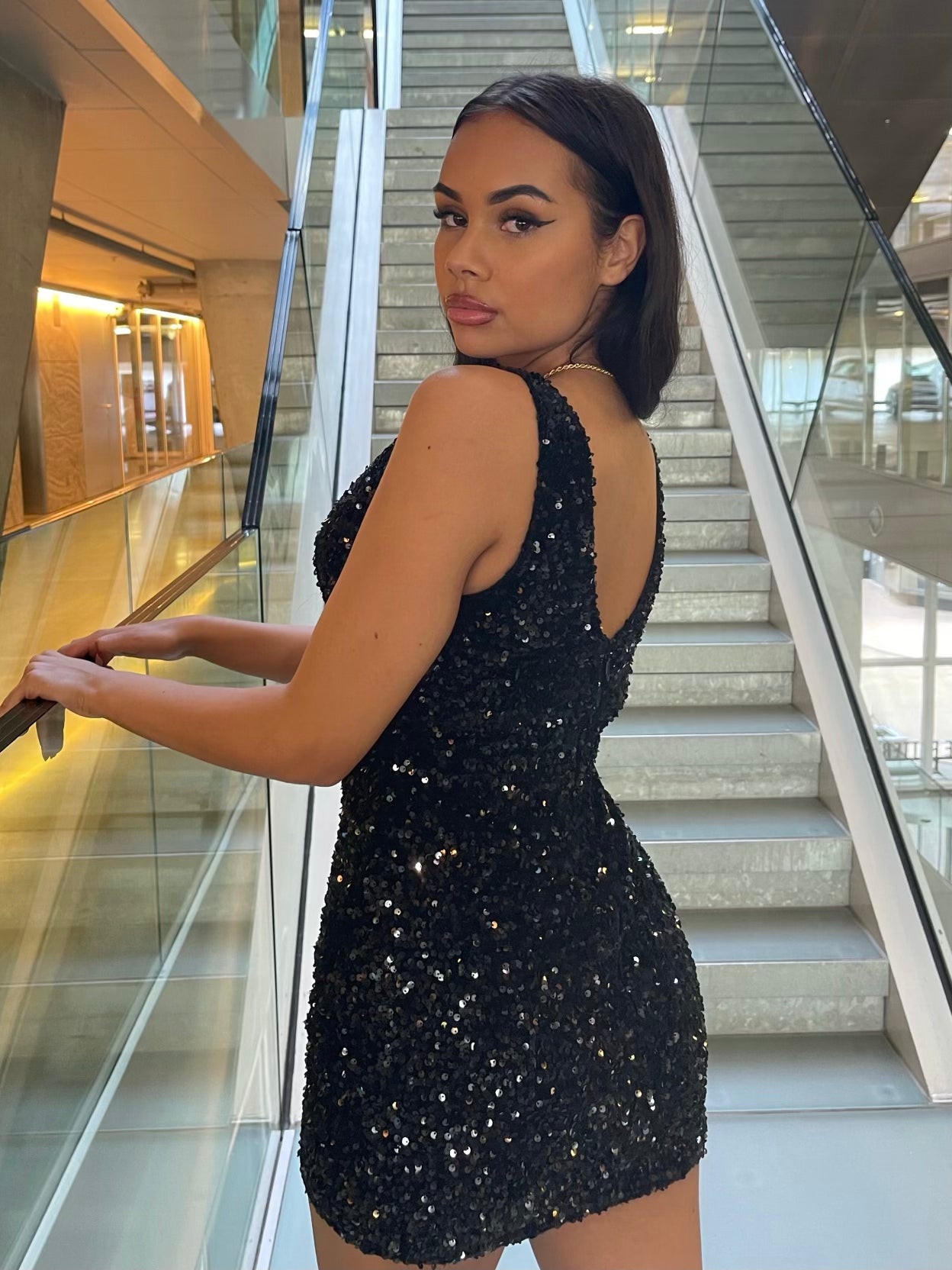Got class sequin dress outlet