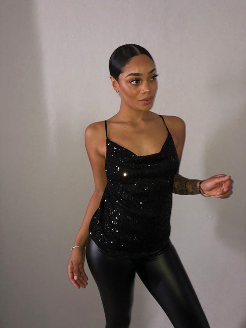 Yulia Sequin top