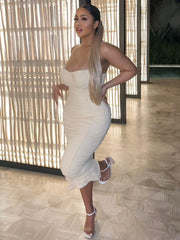 Celine Corset Mesh Dress