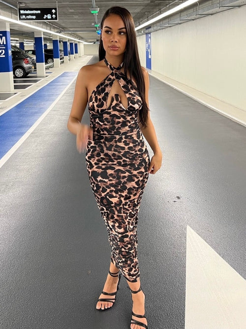 Leopard Underbust Dress