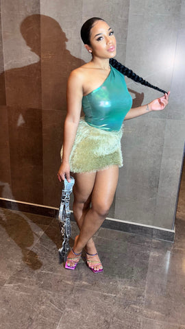 Ariana Slinky Ruched Skirt