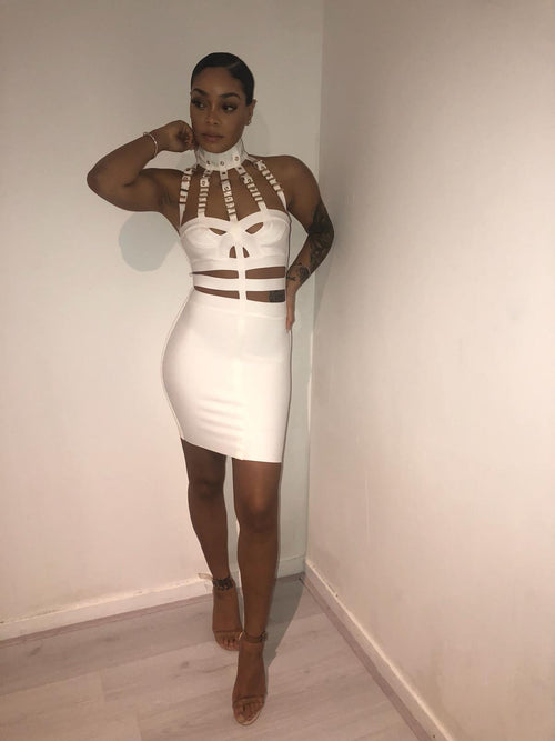 Trophy wife bandage dress