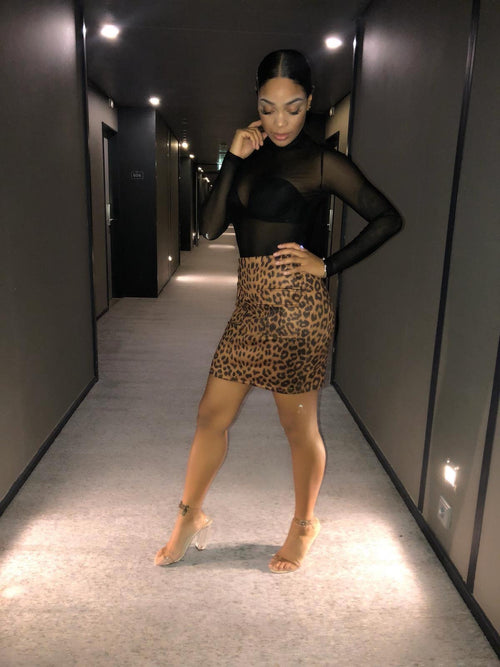 Wakanda leopard skirt