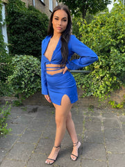 Tie Wrap Tailored 2 Piece Set