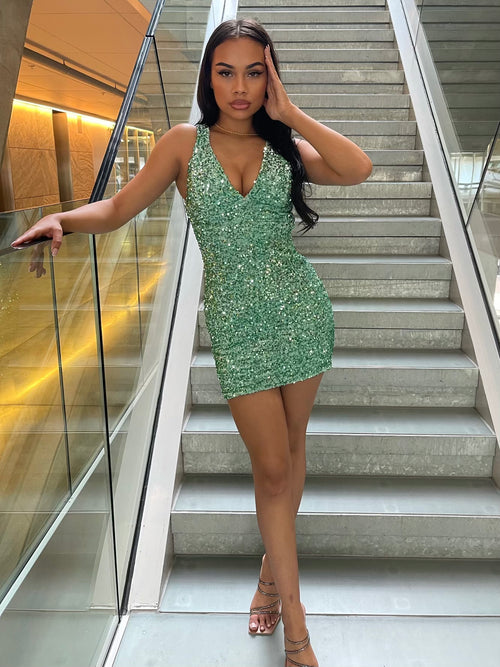 Drip In Class Sequin Dress