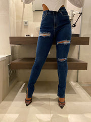 Colette Blue Split Hem Jeans