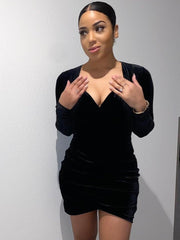 Amaya Velvet Corset Dress