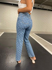 Loavies Blue Straight Leg Jeans