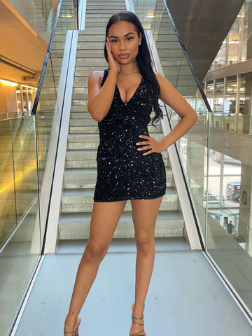 Holidate Sparkle Corset Dress