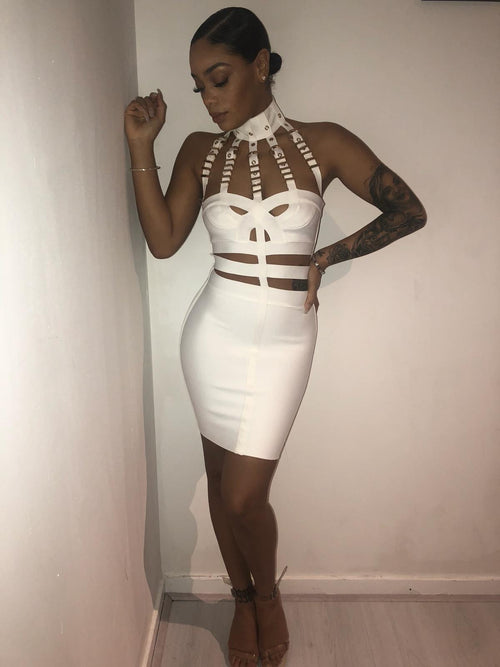 Trophy wife bandage dress