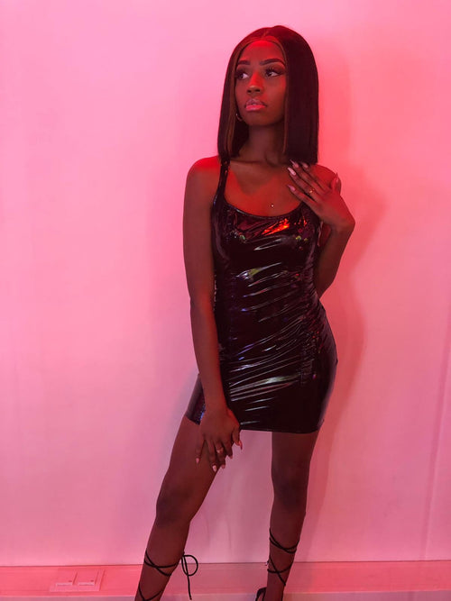 Level up vinyl dress