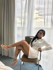 Elemental White Shirt Dress