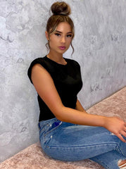 Lorna Shoulder Pads Bodysuit