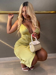 Spellbound Satin Corset Dress