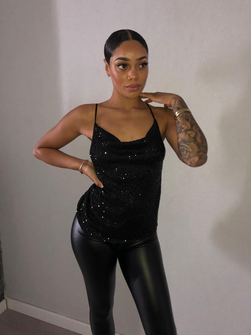Yulia Sequin top