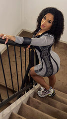 Racer Slinky Bodycon Dress