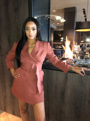 Headed to the top blazer dress