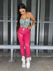 Ginny Pink Vynil Pants