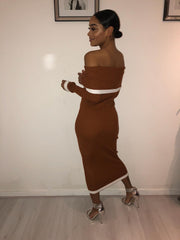 Touch of grace long ribbed dress