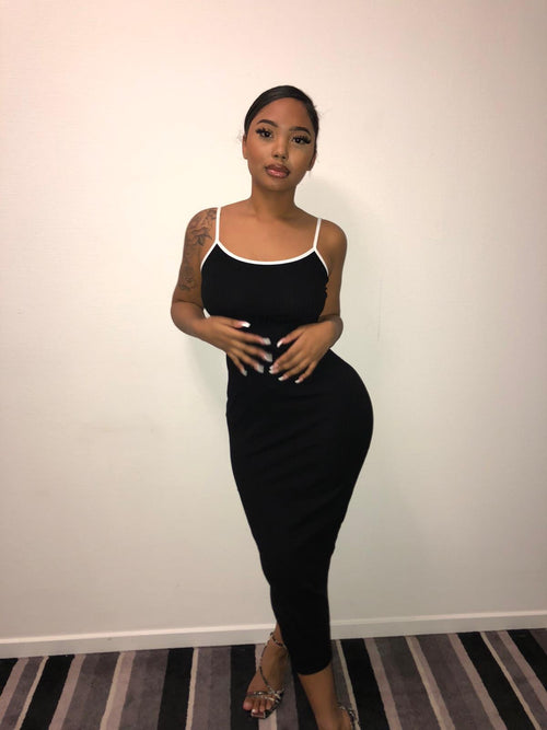 Heather contrast dress
