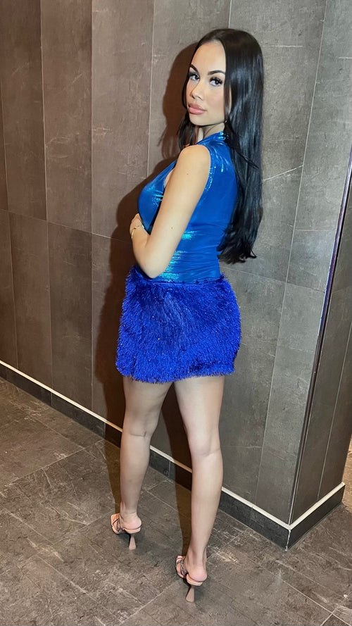 Demacia Fur Mini Skirt