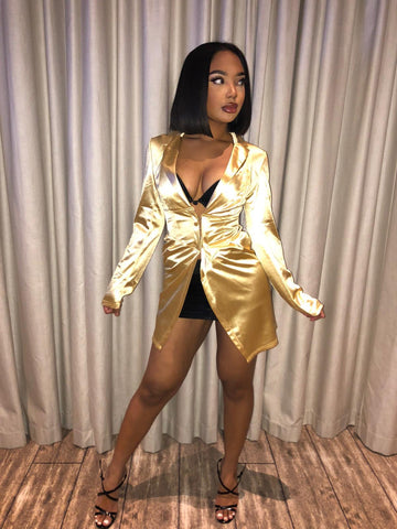 Vila Split Back Oversized Blazer