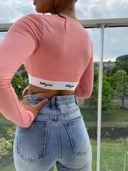 Slinky Long Sleeve Crop Top
