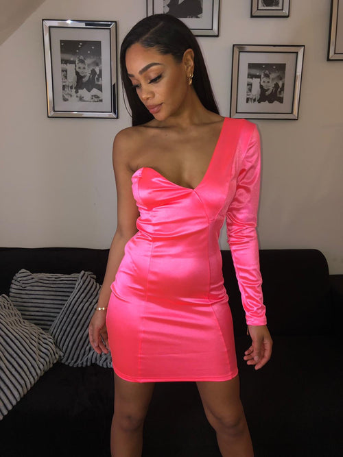 Imaginary girl satin dress