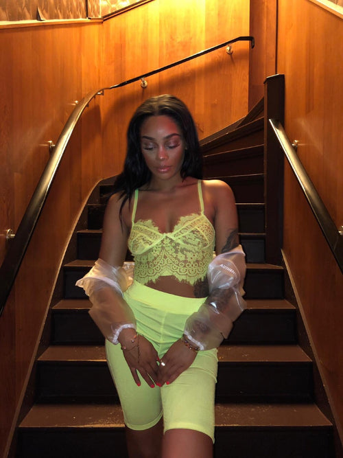 Hottie bralet- Lime