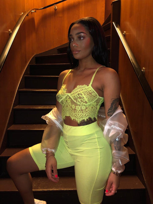Hottie bralet- Lime