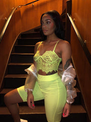 Hottie bralet- Lime
