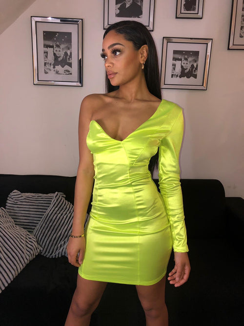 Imaginary girl satin dress